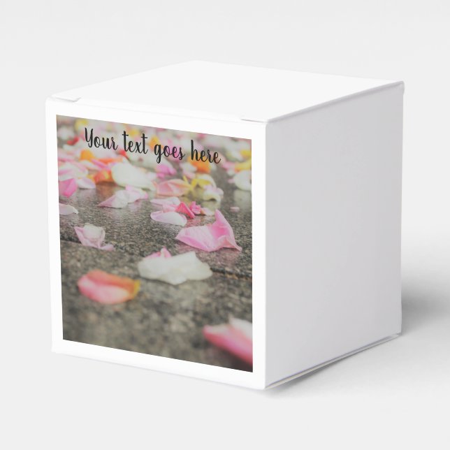 Hochzeitskonfetti Rose Blütenschachtel Geschenkschachtel (Vorderseite)