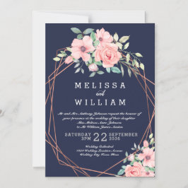 Hochzeitskorb mit geometrischen Aquarellen Magneteinladung