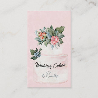 Hochzeitskuchen Bäckerei Blumengebäck Artistisch Visitenkarte