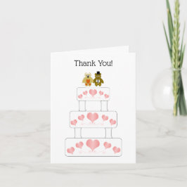 Hochzeitskuchen-Design Hochzeit Vielen Dank Dankeskarte
