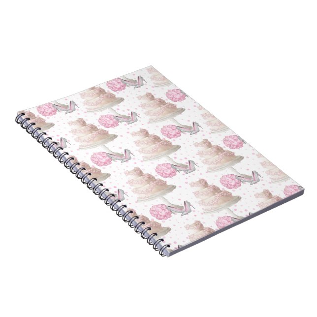 Hochzeitskuchen-Foto Notizblock (Rechte Seite)