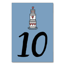 Hochzeitskuchen-Illustration Hochzeitshochzeit-Tis Tischnummer
