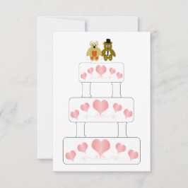 Hochzeitskuchen RSVP Karte