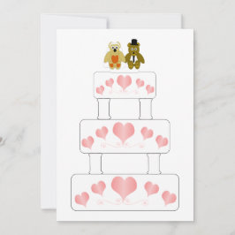 Hochzeitskuchen RSVP Karte