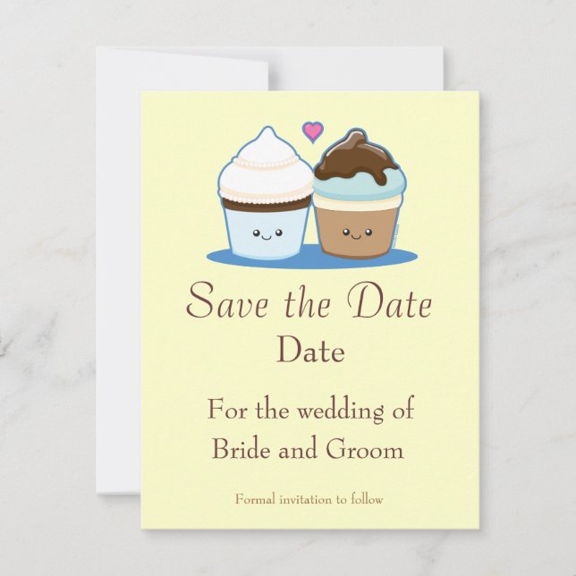 Hochzeitskuchen Save The Date (Vorderseite)
