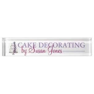 Hochzeitskuchendekorator Bakery Bridal Koordinator Namensplakette