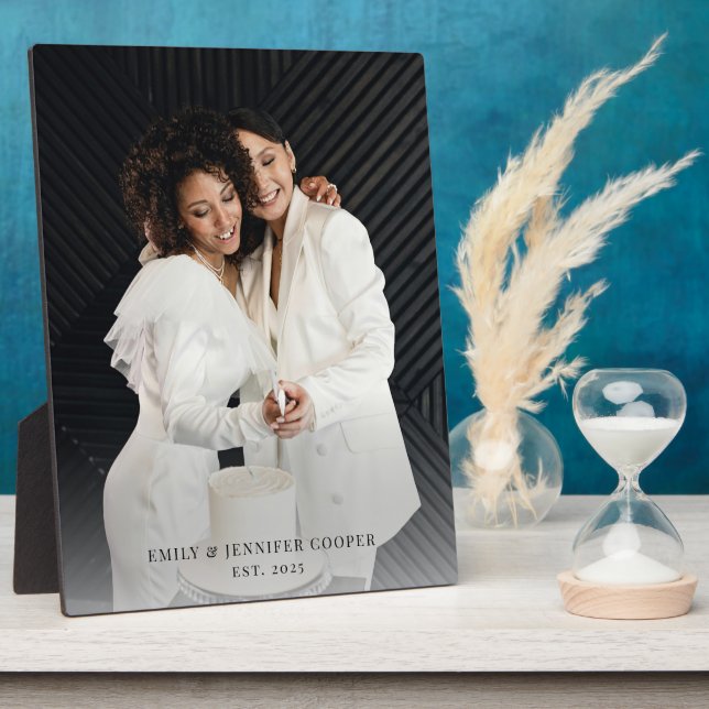 Hochzeitskunststoff für Gay Couple-Foto Fotoplatte (Seite)