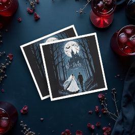 Hochzeitskuppelwald zum Spuk Schloss Serviette