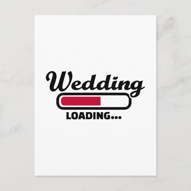 Hochzeitsladung Postkarte (Vorderseite)