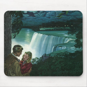 Hochzeitsliebe im Vintage-Stil, Frischvermählte an Mousepad