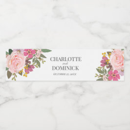 Hochzeitsliebhaber im Rosa Blumengarten