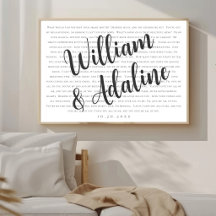 Hochzeitsliedtexte, minimale Serif-Kalligrafie