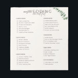 Hochzeitsliste Notizblock<br><div class="desc">Der perfekte Planer mit einer Ehering Checkliste,  sodass die bald zu Braut auf der Spitze sein kann und das Bridezilla Syndrom zu vermeiden! Sie können jeden Stapel der Checkliste personalisieren oder so verlassen,  wie er ist,  aber vergessen Sie nicht,  mit Ihren Namen und Ihrem Hochzeitsdatum zu personalisieren.</div>
