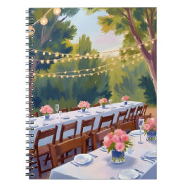 Hochzeitslocation Aquarellmalerei Floral Botanisch Notizblock