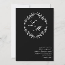 Hochzeitslogo für mit Monogramm Skriptzweige C