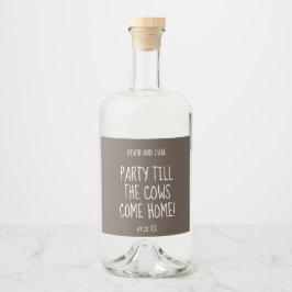 Hochzeitslogos bevorzugen Set für Lebensmittel und Alkoholflaschenetikett