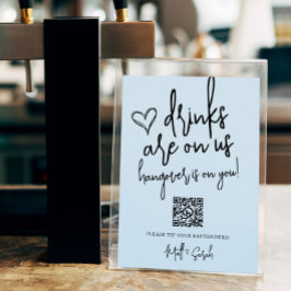 Hochzeitslustige Tipp für den Bardentder QR-Code-Z Poster