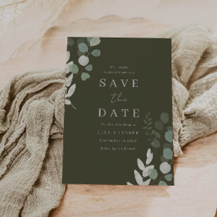 Hochzeitsluxus: Göttliche Oliven-Grün-Hochzeit Save The Date