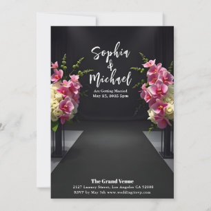 Hochzeitsmagazin Cover Floral Einladung