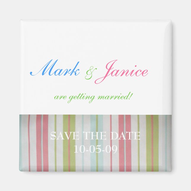 Hochzeitsmagnet Erinnerung Magnet (Vorne)