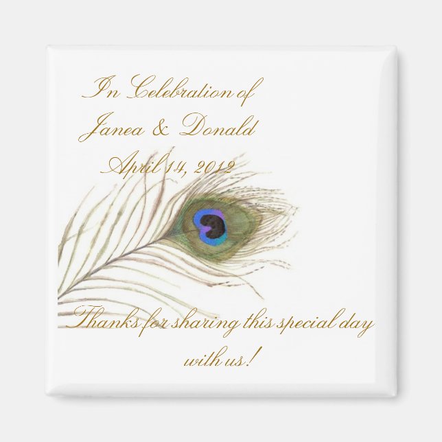 Hochzeitsmagnet Magnet (Vorne)