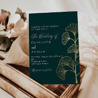 Hochzeitsmaragdgrüne Ginkgo verlasse Goldluxus