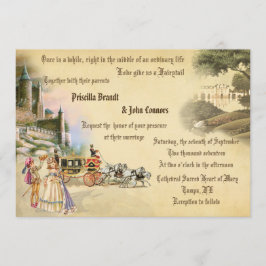 Hochzeitsmärchen, einzigartige Schöpfung, romantis Einladung