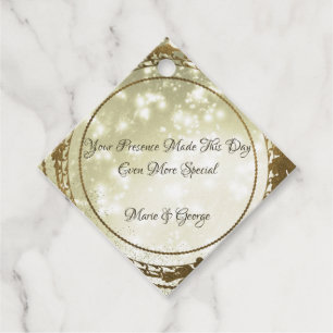 Hochzeitsmarken Geschenkanhänger