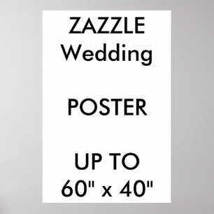 Hochzeitsmaß Custom 16" x 24" Poster THICK Portrai