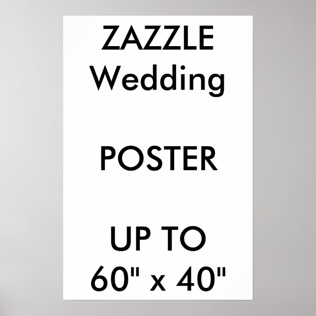 Hochzeitsmaß Custom 16" x 24" Poster THICK Portrai (Vorne)