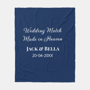 Hochzeitsmatte aus Himmelsblau in den Gastgeschenk Fleecedecke