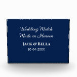 Hochzeitsmatte aus Himmelsblau in den Gastgeschenk Fotoblock<br><div class="desc">Gestaltung</div>