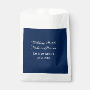 Hochzeitsmatte aus Himmelsblau in den Gastgeschenk Geschenktütchen