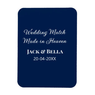 Hochzeitsmatte aus Himmelsblau in den Gastgeschenk Magnet