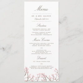 Hochzeitsmenü am Abend Menükarte