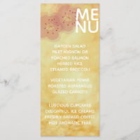 Hochzeitsmenü Asiatische gelbe Golds
