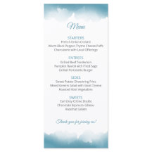 Hochzeitsmenü Blue Sky