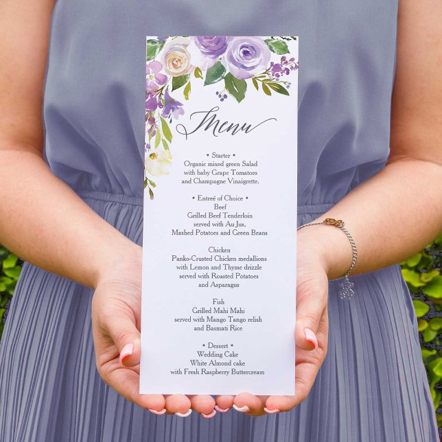 Hochzeitsmenü - Brautparty Menu - Darling Flora Menükarte (Von Creator hochgeladen)