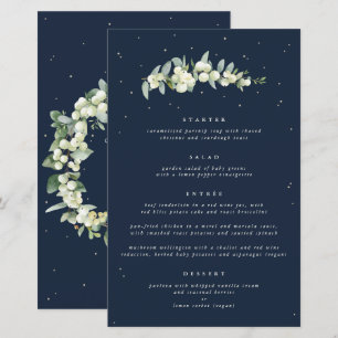 Hochzeitsmenü der Marine Snowberry+Eukalyptus 4 Co