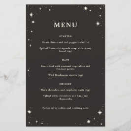 Hochzeitsmenü des Celestial Boho Tarots