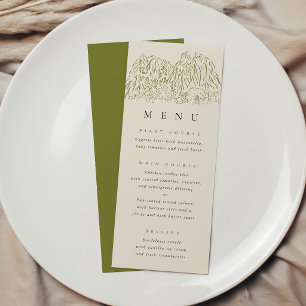 Hochzeitsmenü des Yosemite National Park Menükarte