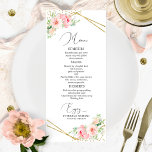 Hochzeitsmenü Elegantes geometrisches Rostflor Menükarte<br><div class="desc">Eine schicke Kalligraphy Wedding Menu Card. I do offer a free customisation service,  if you have any anfragen or special requests,  please feel free to contact me.</div>