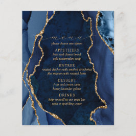 Hochzeitsmenü für Marmor und Gold