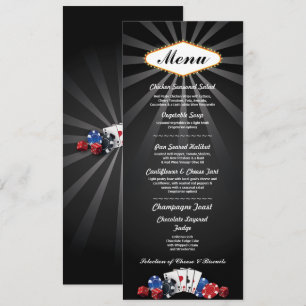 Hochzeitsmenü Las Vegas Casino Karte