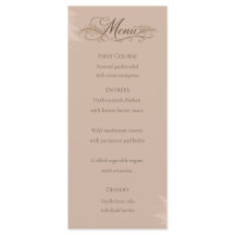 Hochzeitsmenükarte Whispering Pampas