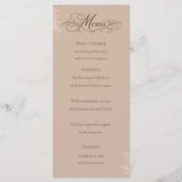 Hochzeitsmenükarte Whispering Pampas Menükarte