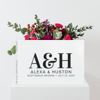 Hochzeitsmonogramm Schwarz/Weiß hoch entwickelt