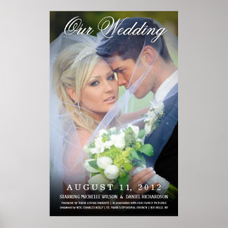 Hochzeitsmotiv für Fotos - Erstellen Sie Ihre eige Poster