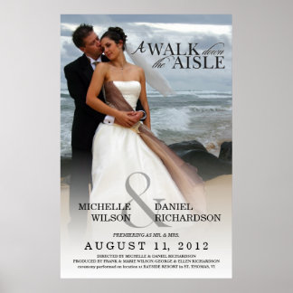 Hochzeitsmotiv für Fotos - Erstellen Sie Ihre eige Poster