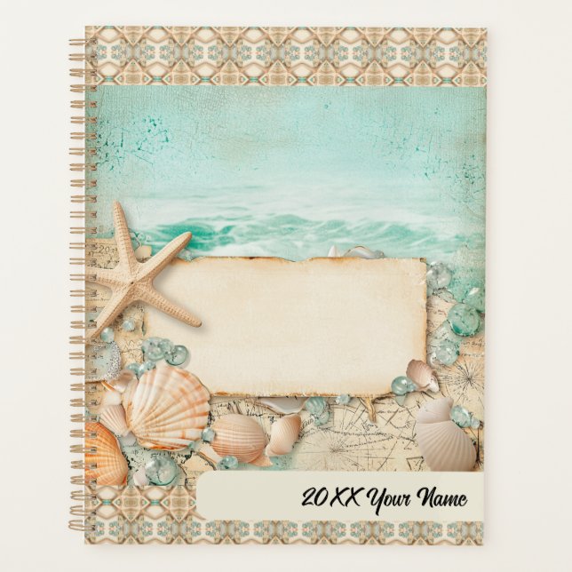 Hochzeitsmuscheln am Strand 2 Planer (Vorderseite)